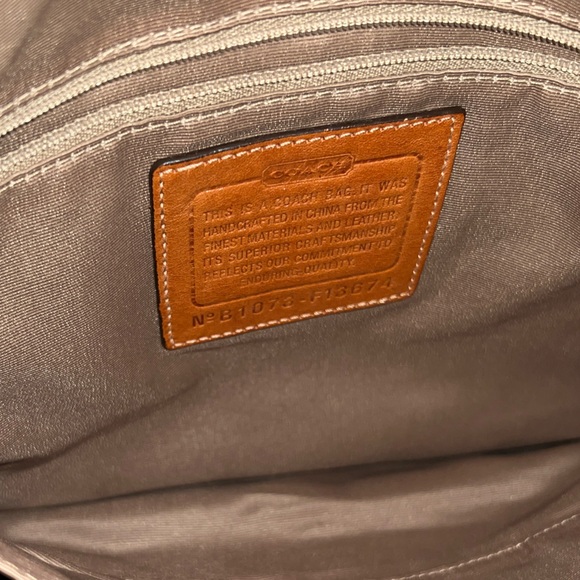 Coach Signature Stripe Hangbag - Picture 7 of 7